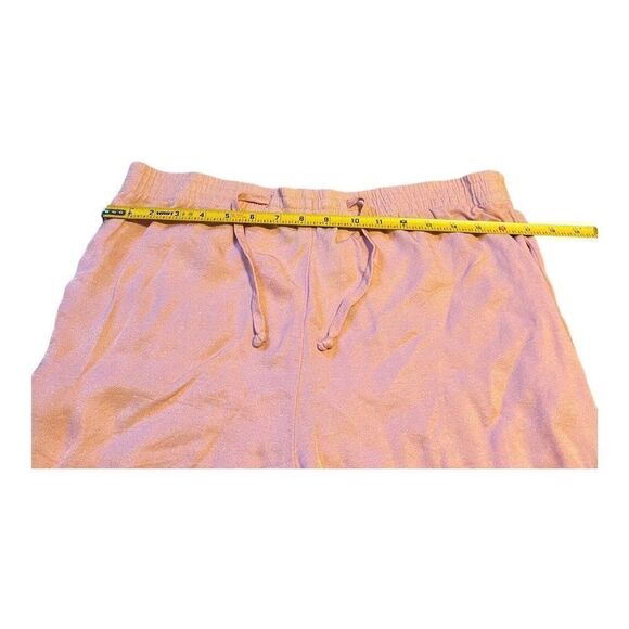 Vintage Niki Taylor Lounge Drawstring Pink / Gold Shorts Small Elastic Waistband - Picture 3 of 8